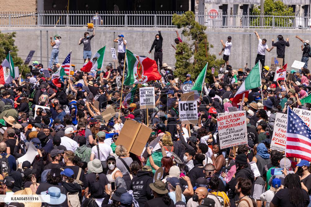ICE Raids Spark Protest Riot - LA