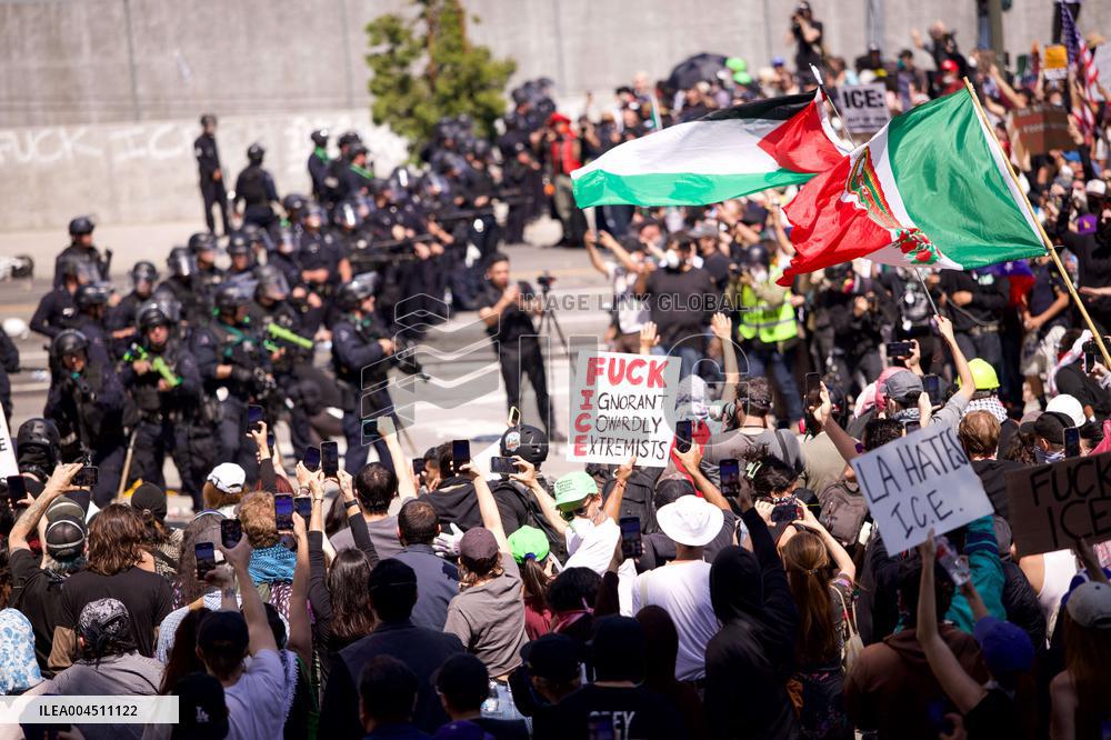 ICE Raids Spark Protest Riot - LA
