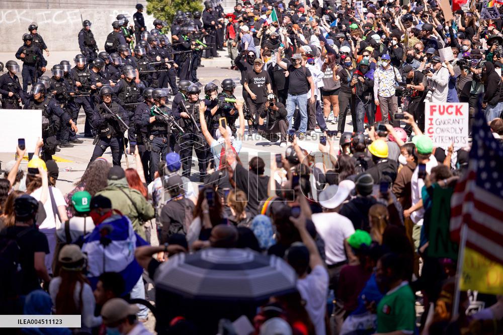 ICE Raids Spark Protest Riot - LA