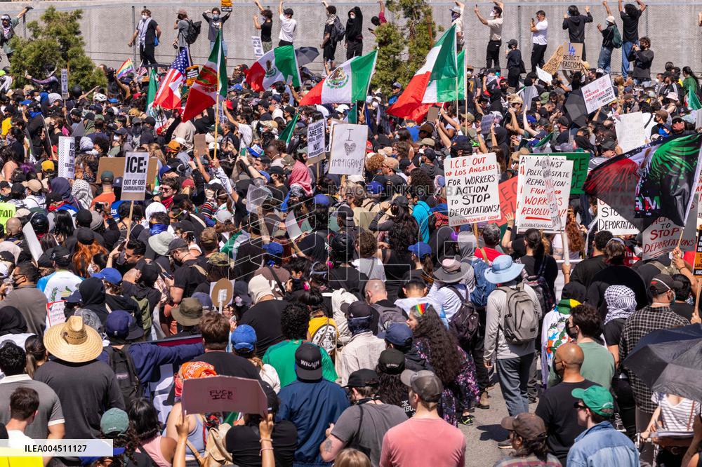 ICE Raids Spark Protest Riot - LA