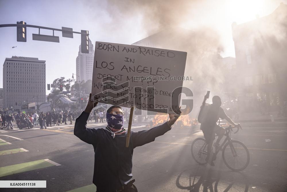 ICE Raids Spark Protest Riot - LA
