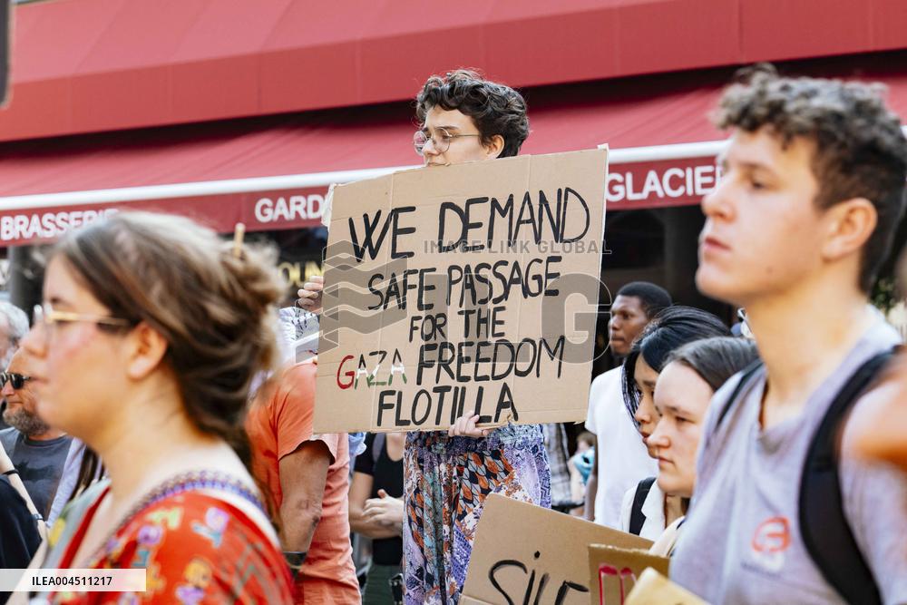 Support for the Freedom Flotilla in France