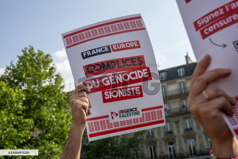 Protest Against The Interception of The Humanitarian Boat To Gaza - Paris