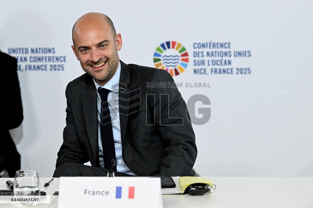 Emmanuel Macron At UNOC3 - Day 2