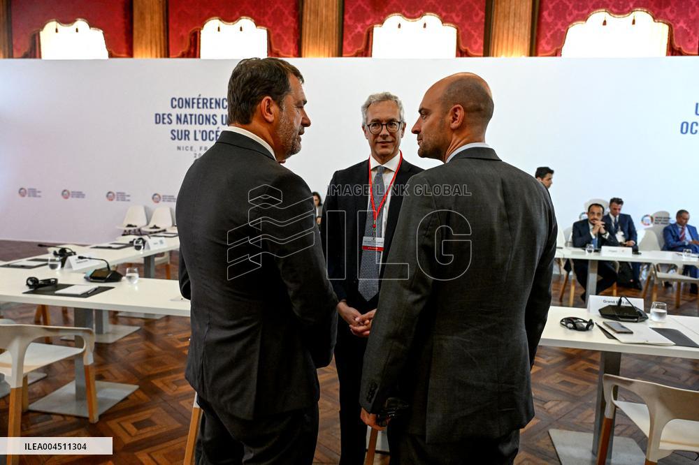 Emmanuel Macron At UNOC3 - Day 2