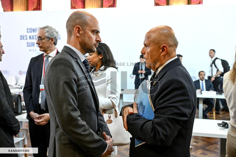 Emmanuel Macron At UNOC3 - Day 2