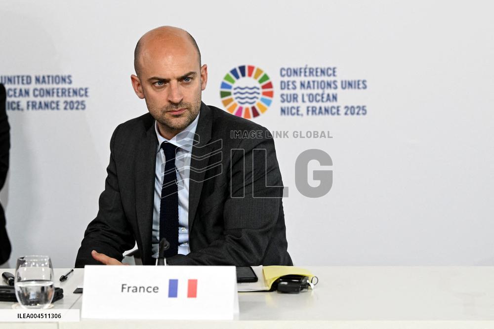 Emmanuel Macron At UNOC3 - Day 2