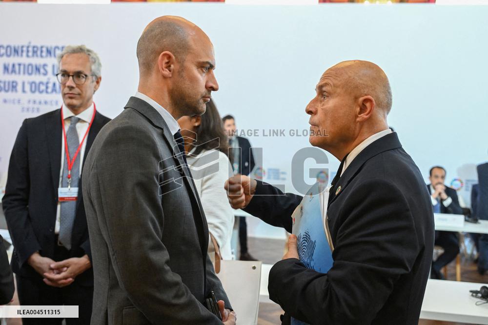 Emmanuel Macron At UNOC3 - Day 2