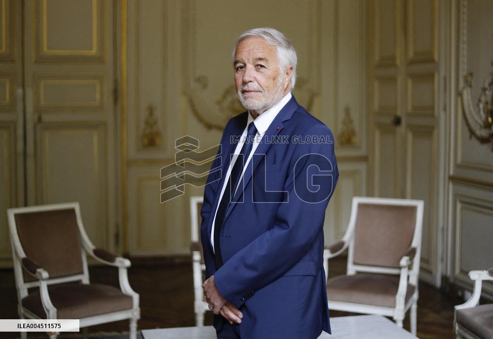 Francois Rebsamen At His Office - Paris