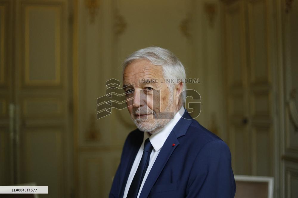Francois Rebsamen At His Office - Paris