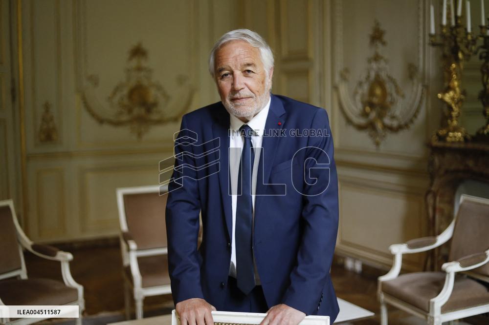 Francois Rebsamen At His Office - Paris