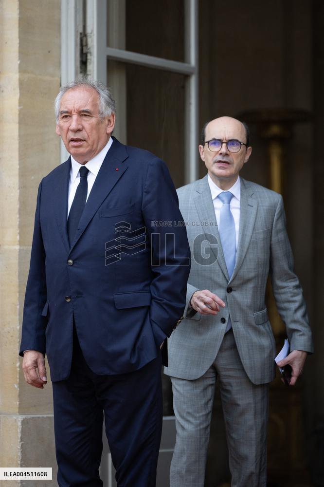 Francois Bayrou Meets with Vietnamese Prime Minister - Paris