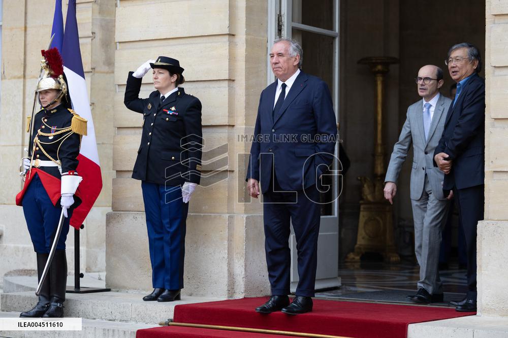 Francois Bayrou Meets with Vietnamese Prime Minister - Paris