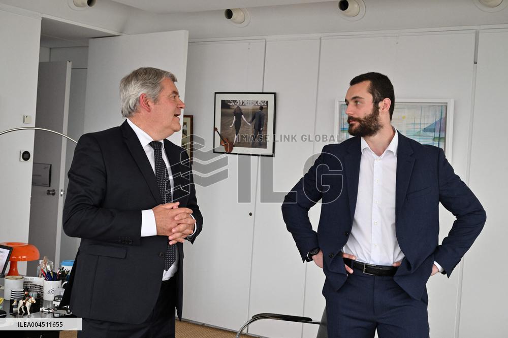 Louis Sarkozy and Franck Louvrier - La Baule