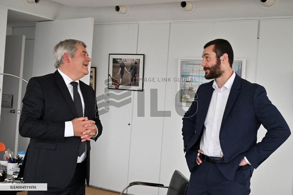 Louis Sarkozy and Franck Louvrier - La Baule