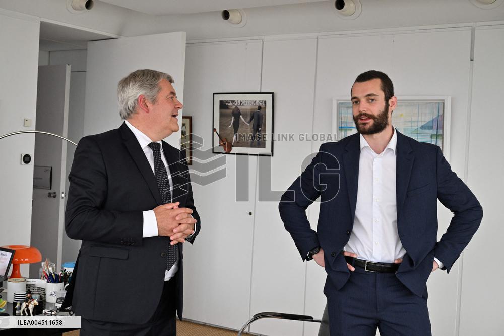 Louis Sarkozy and Franck Louvrier - La Baule