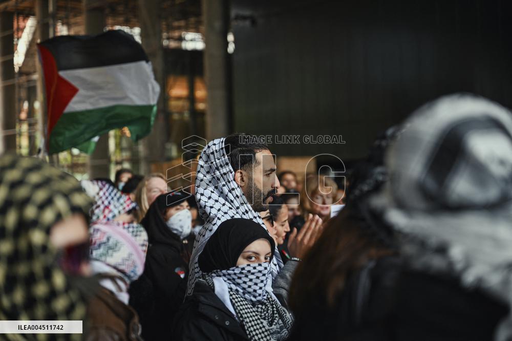 Protests Gaza Ship Seizure - Hague