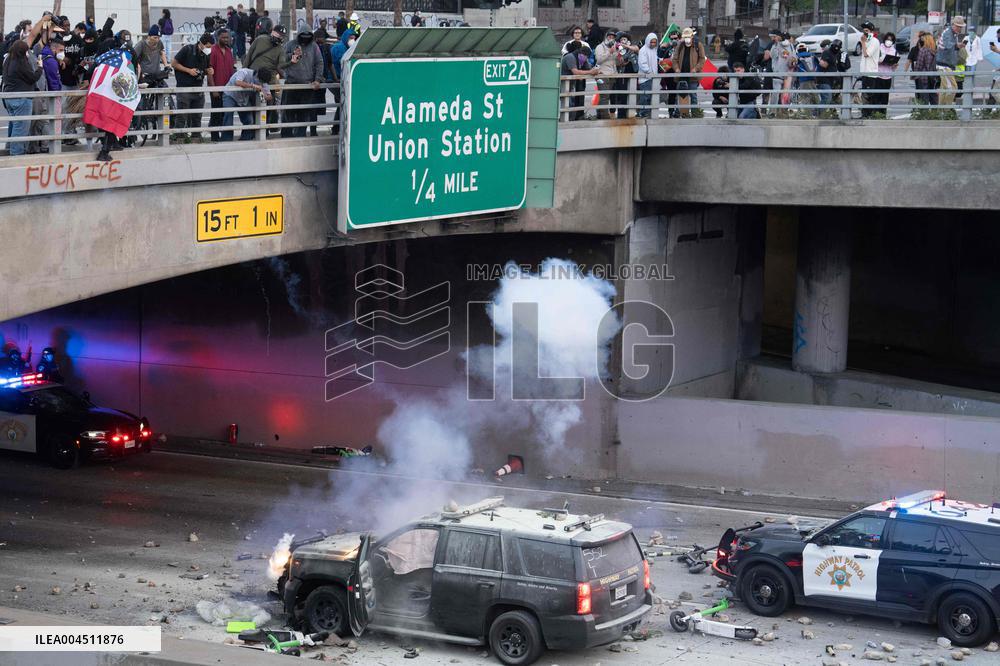 Los Angeles Demostrations on June 8 - LA