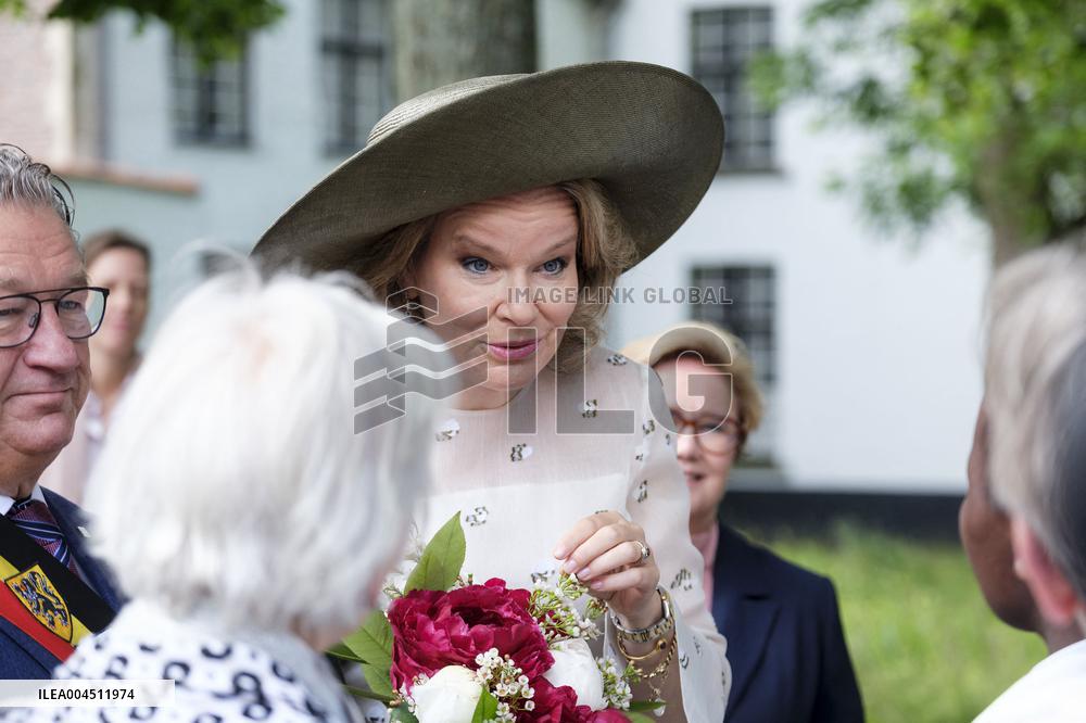 Queen Mathilde Visits the Ten Wijngaerde Princely Beguinage - Bruges
