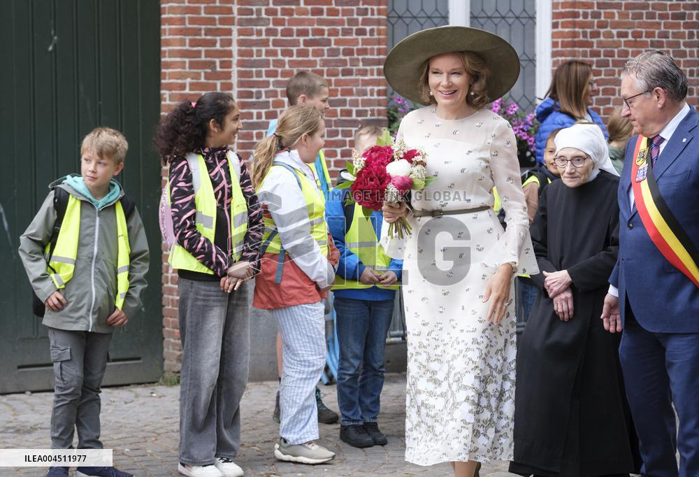 Queen Mathilde Visits the Ten Wijngaerde Princely Beguinage - Bruges