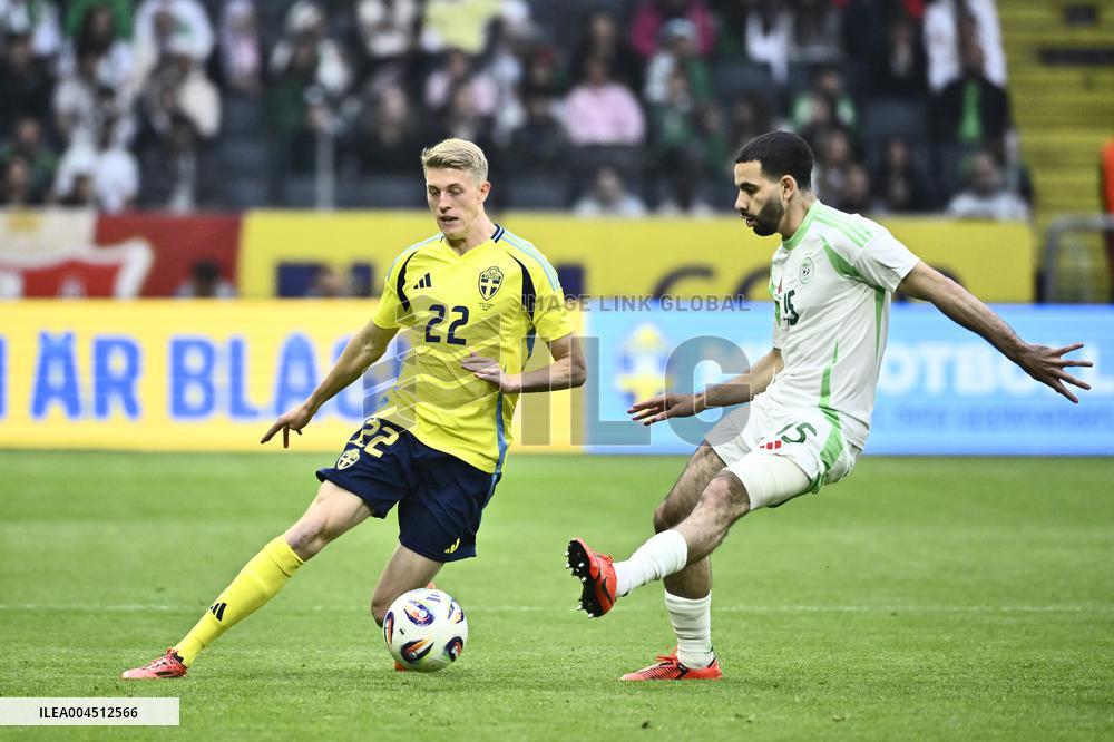 SOCCER FRIENDLY SWEDEN-ALGERIA