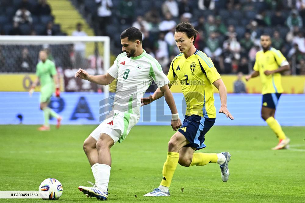 SOCCER FRIENDLY SWEDEN-ALGERIA