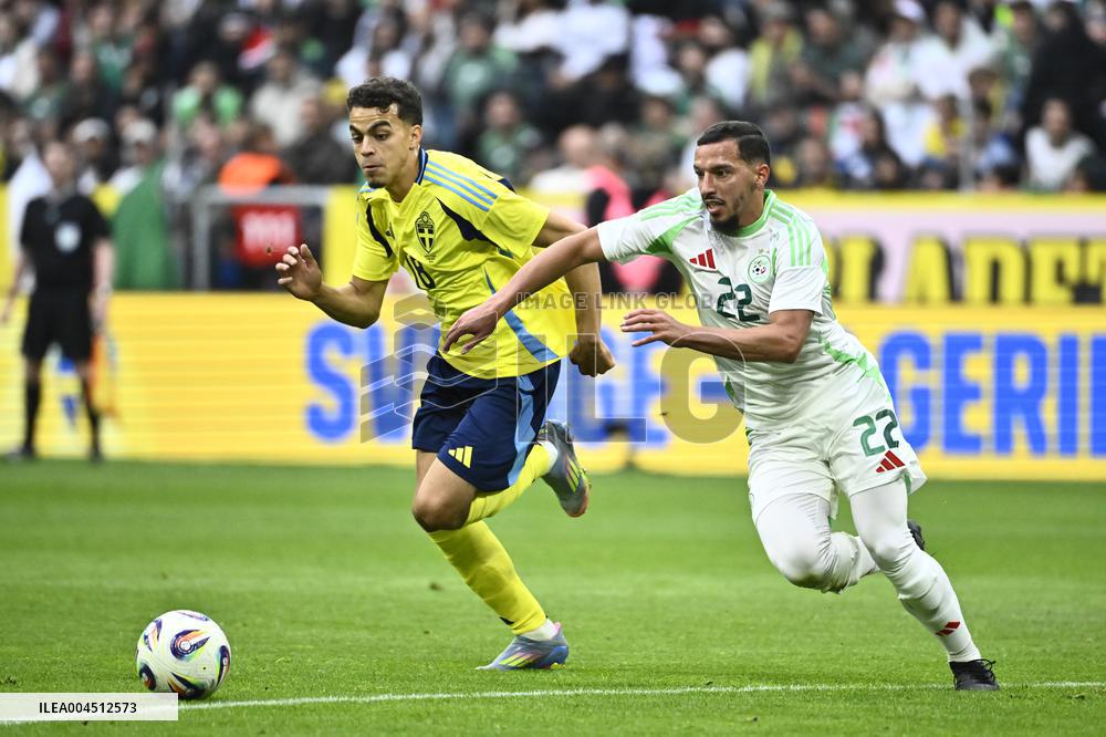 SOCCER FRIENDLY SWEDEN-ALGERIA