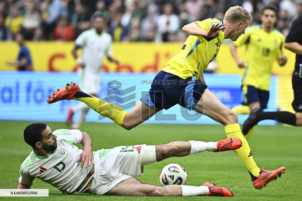 SOCCER FRIENDLY SWEDEN-ALGERIA