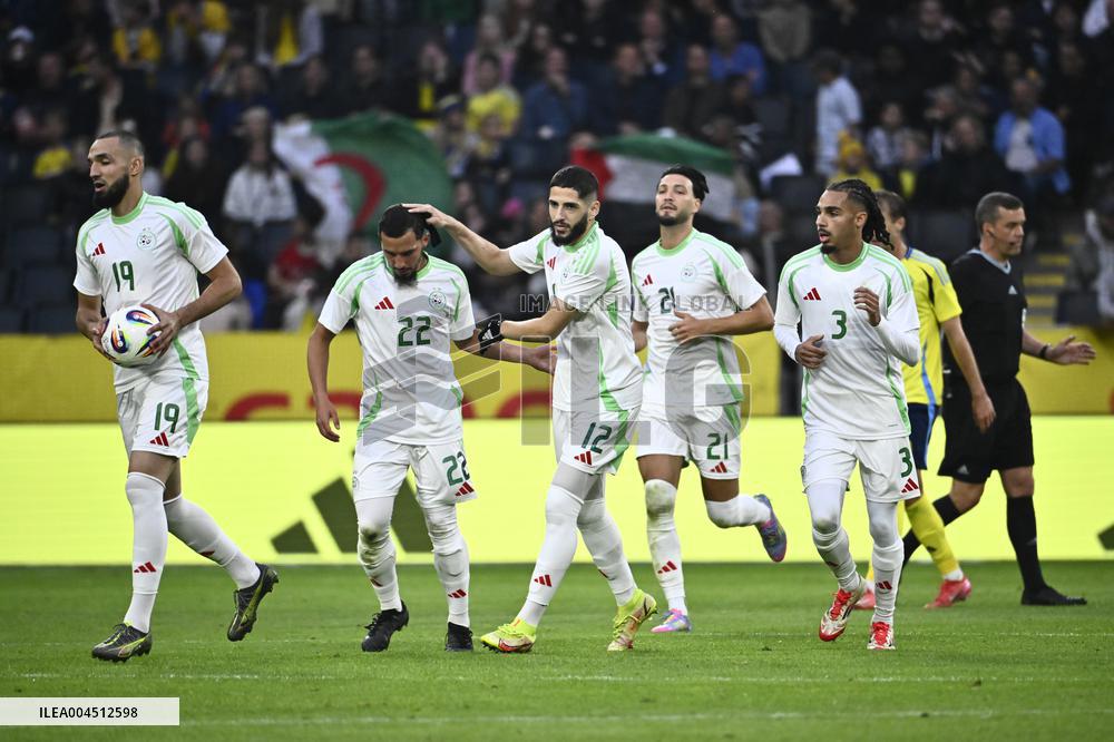 SOCCER FRIENDLY SWEDEN-ALGERIA