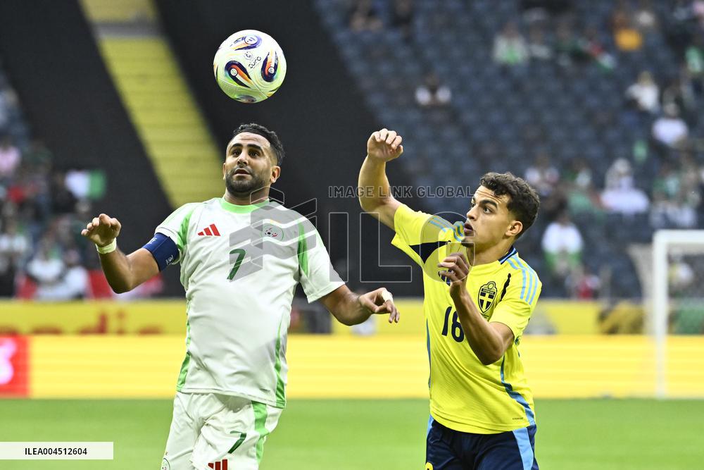 SOCCER FRIENDLY SWEDEN-ALGERIA