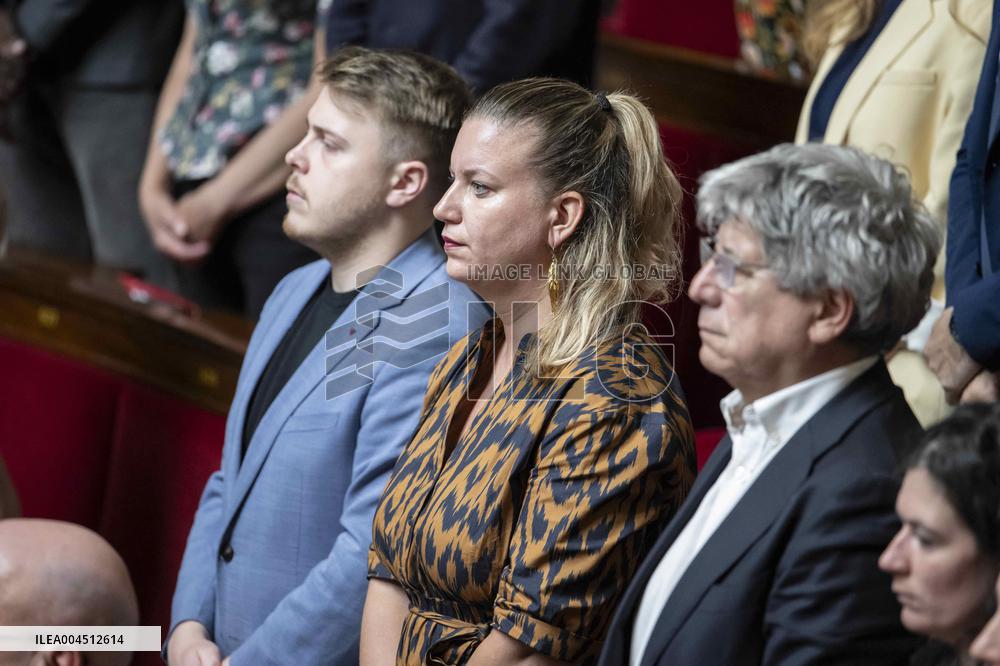 Session of questions to the government at the French National Assembly - Paris EB