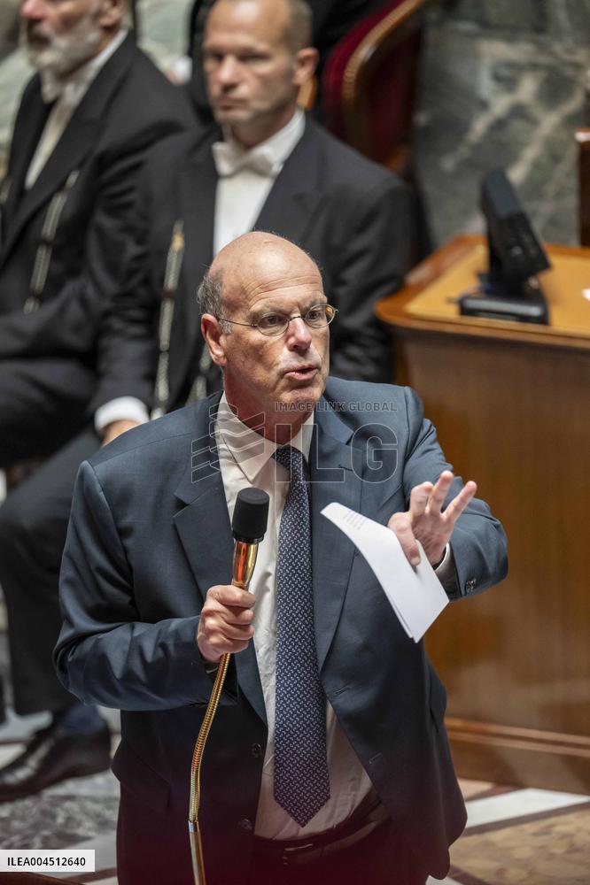 Session of questions to the government at the French National Assembly - Paris EB