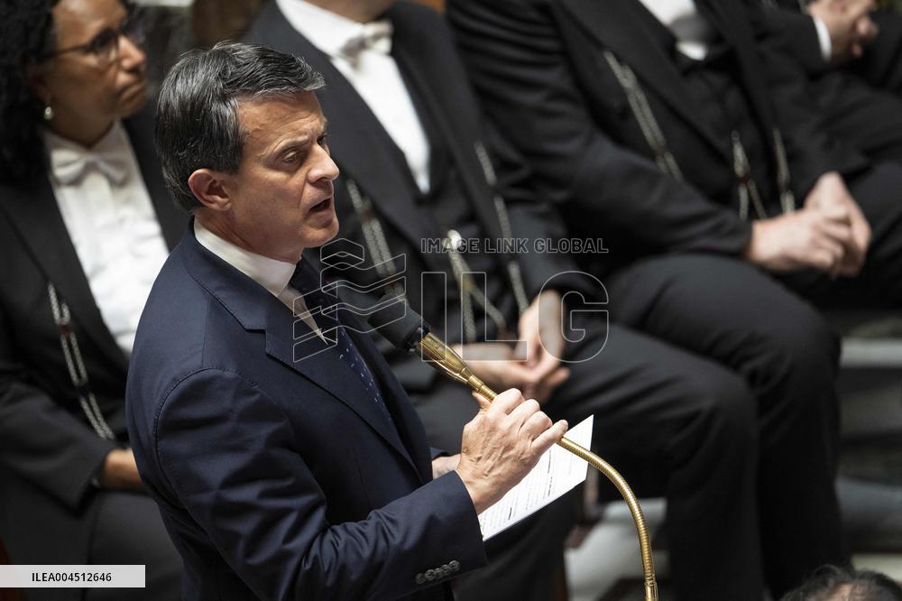 Session of questions to the government at the French National Assembly - Paris EB