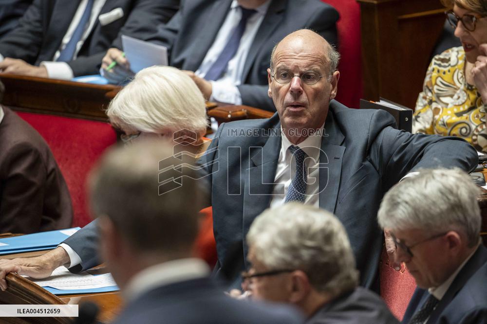 Session of questions to the government at the French National Assembly - Paris EB