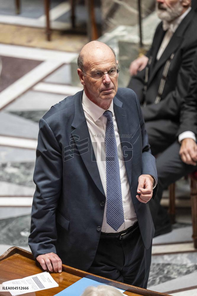 Session of questions to the government at the French National Assembly - Paris EB