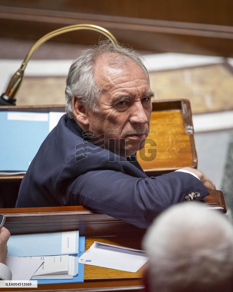 Session of questions to the government at the French National Assembly - Paris EB