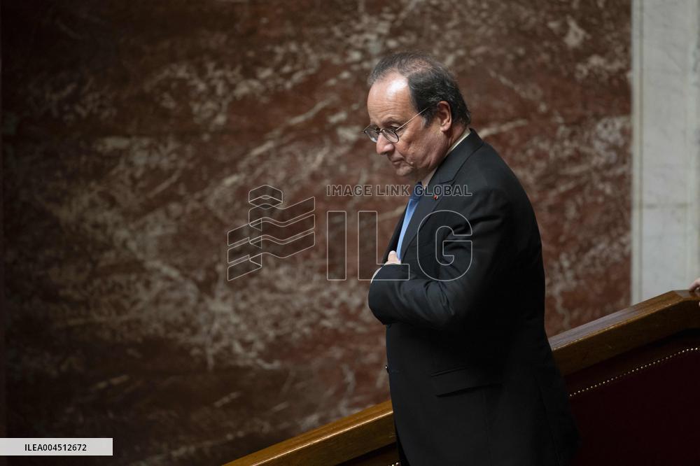 Session of questions to the government at the French National Assembly - Paris EB