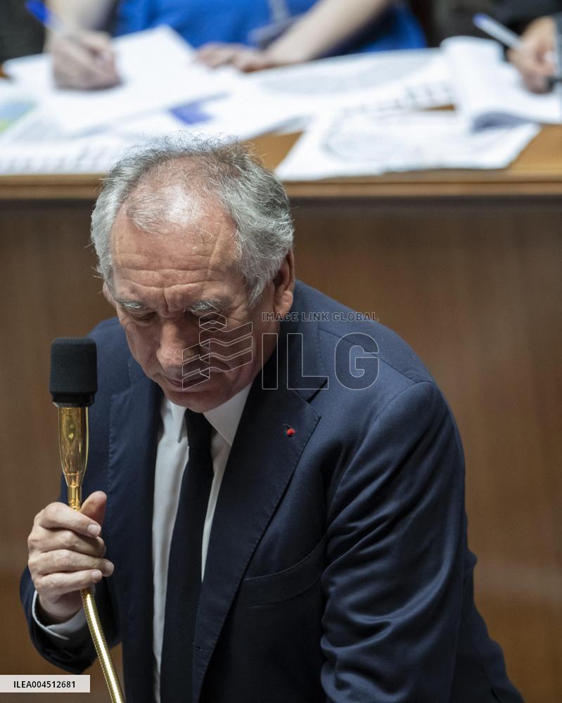 Session of questions to the government at the French National Assembly - Paris EB