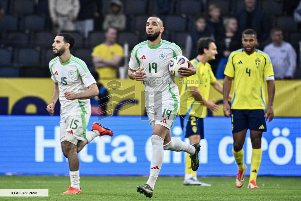 SOCCER FRIENDLY SWEDEN-ALGERIA