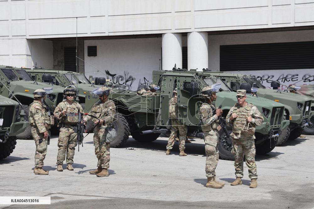 Immigration raid protests in Los Angeles