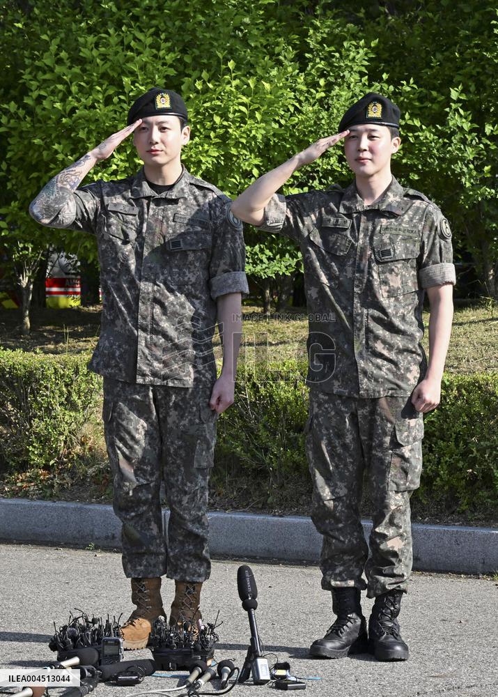BTS members Jimin, Jung Kook discharged from S. Korea military