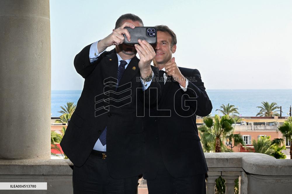 President Macron Meets Costa Rican President Chaves At UN Ocean Conference - Nice