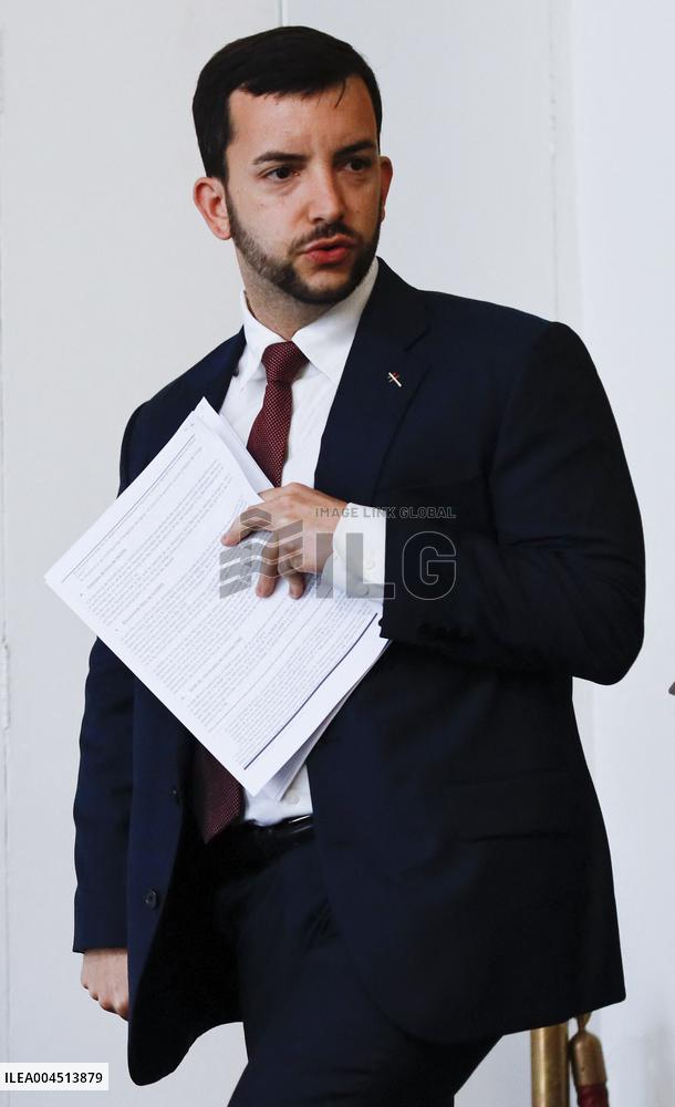 Jean Philippe Tanguy Press Conference - Paris