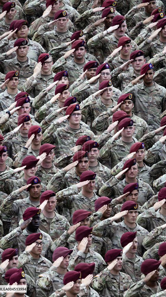 Donald Trump At US Army’s 250th Anniversary - North Carolina