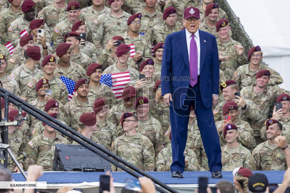 Donald Trump At US Army’s 250th Anniversary - North Carolina