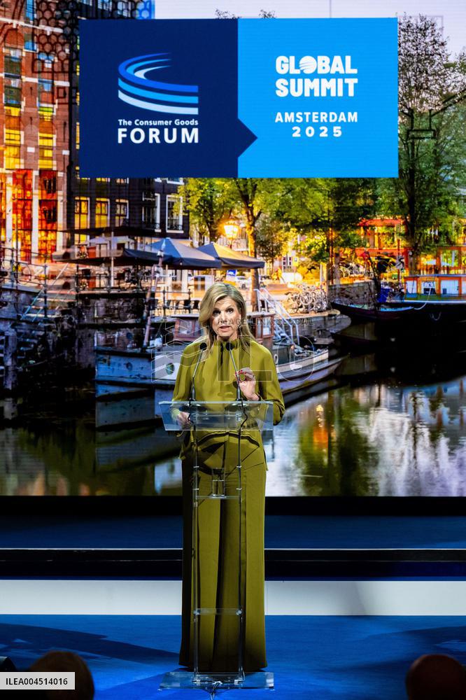 Queen Maxima at the Global Summit Consumer Goods Forum - Amsterdam