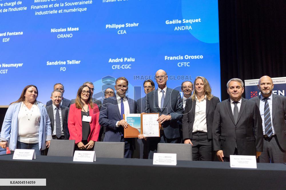 Signing of the strategic contract for the nuclear industry - Massy Aj