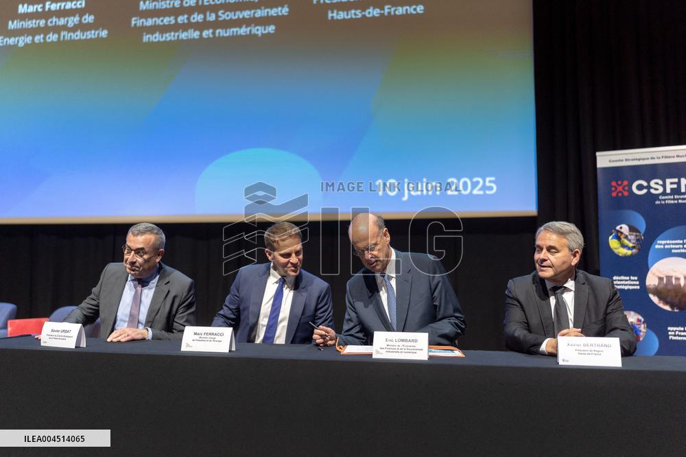 Signing of the strategic contract for the nuclear industry - Massy Aj