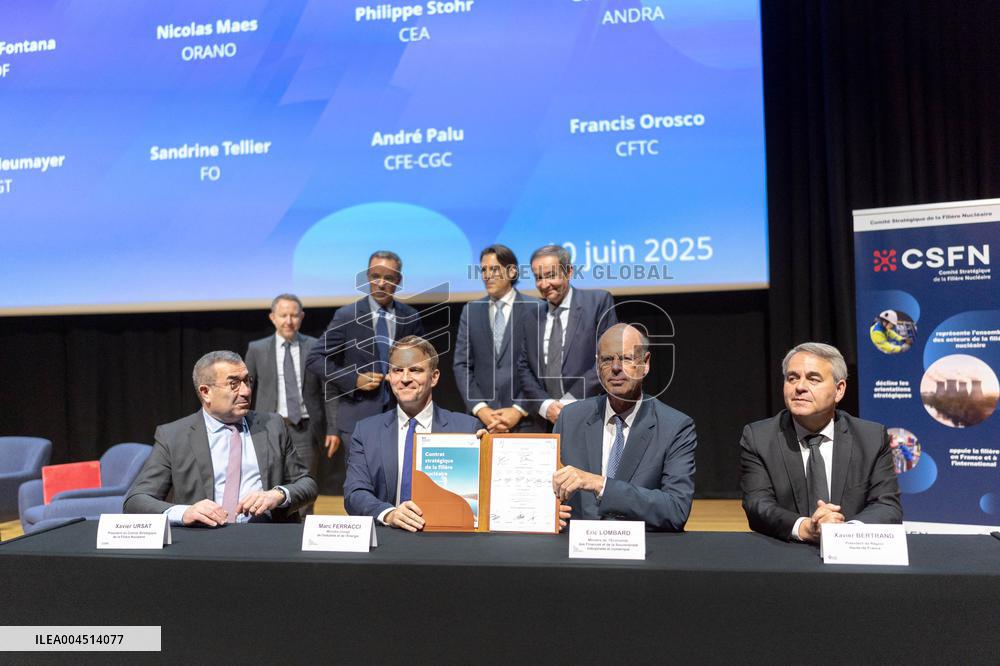 Signing of the strategic contract for the nuclear industry - Massy Aj