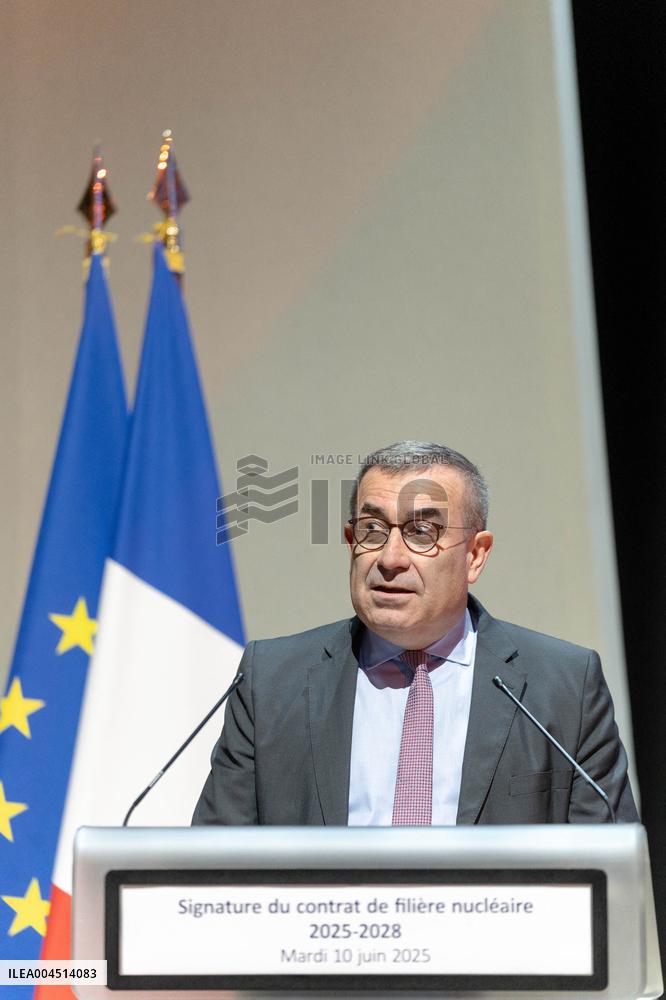 Signing of the strategic contract for the nuclear industry - Massy Aj